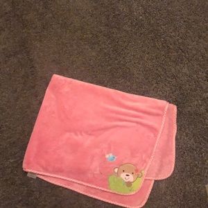 Girls Pink baby blanket